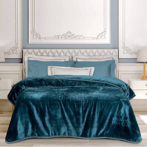 3498 ΚΟΥΒΕΡΤΑ VELOUR ΥΠΕΡΔΙΠΛΗ / GREENWICH POLO CLUB