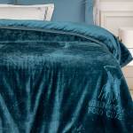 3498 ΚΟΥΒΕΡΤΑ VELOUR ΥΠΕΡΔΙΠΛΗ / GREENWICH POLO CLUB