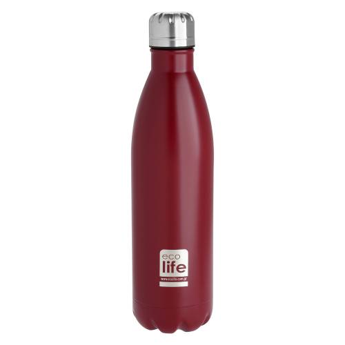 ΜΕΤΑΛΛΙΚΟ ΜΠΟΥΚΑΛΙ ΘΕΡΜΟΣ ΚΟΚΚΙΝΟ 750ml / ECOLIFE ΜΕΤΑΛΛΙΚΟ ΜΠΟΥΚΑΛΙ ΘΕΡΜΟΣ ΚΟΚΚΙΝΟ 750ml / ECOLIFE