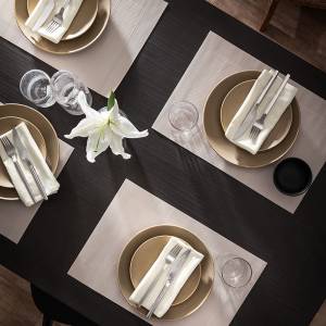 Σετ 4τεμ Σουπλά με 4τεμ πετσέτες 30x45cm Waverly Shell Beige 132/ 06 / GOFIS HOME
