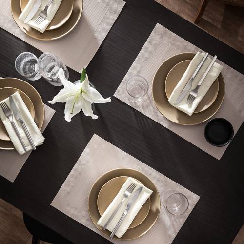 Σετ 4τεμ Σουπλά με 4τεμ πετσέτες 30x45cm Waverly Shell Beige 132/ 06 / GOFIS HOME
