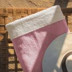 Πετσέτα θαλάσσης 90x170cm GOFIS HOME  Coral sense Gum Pink  / Vanilla 519/ 23