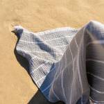Peshtemal 80x160cm GOFIS HOME  Beach suit Water Grey 570/ 34