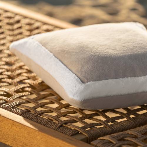 Μαξιλαροθήκη 43X43cm GOFIS HOME  Coral sense Sand / Vanilla 519/ 06