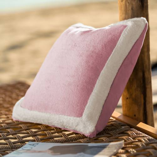 Μαξιλαροθήκη 43X43cm GOFIS HOME Coral sense Gum Pink / Vanilla 519/ 23 Μαξιλαροθήκη 43X43cm GOFIS HOME Coral sense Gum Pink / Vanilla 519/ 23