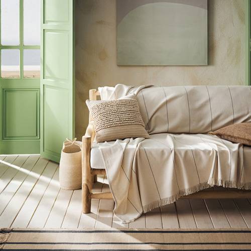 Ριχτάρι Τριθέσιου 220x300cm GOFIS HOME / Izara Natural/Grey 185/05 Ριχτάρι Τριθέσιου 220x300cm GOFIS HOME / Izara Natural/Grey 185/05