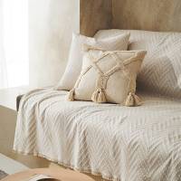 Ριχτάρι Τετραθέσιου 180x350cm GOFIS HOME / Ori Natural Beige 401/06