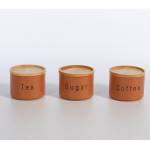 ΔΟΧΕΙΟ ΑΠΟΗΘΗΚΕΥΣΗΣ ΣΕΤ 3 ΤΜΧ 12X12X8,8 COFFEE-TEA-SUGAR / NEF-NEF HOMEWARE