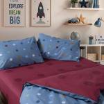 Σετ Σεντόνια Παιδικά Μονά Dots Blue 170x260 / NEF-NEF Kids