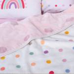Κουβέρτα Βρεφική Κούνιας Baby Dots Pink 100x140 / NEF-NEF Baby