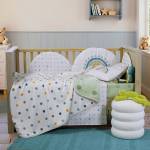 Κουβέρτα Βρεφική Κούνιας Baby Dots Green 100x140 / NEF-NEF Baby