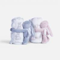 Κουβερτάκι με Κουνελάκι Βρεφικό Αγκαλιάς Fleece Bunny Boo 75x100 / NEF NEF Baby