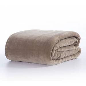 ΚΟΥΒΕΡΤΑ FLEECE COSY beige ΥΠΕΡΔΙΠΛΗ / NEF-NEF