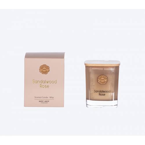 ΑΡΩΜΑΤΙΚΟ ΚΕΡΙ SANDALWOOD ROSE 180gr / NEF-NEF ΑΡΩΜΑΤΙΚΟ ΚΕΡΙ SANDALWOOD ROSE 180gr / NEF-NEF
