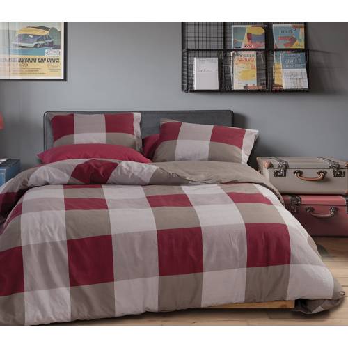 ΣΕΤ ΣΕΝΤΟΝΙΑ ΒΑΜΒΑΚΕΡΑ ΜΟΝΑ CASUAL CHECK 170X270 / NEF-NEF HOMEWARE