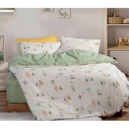 ΠΑΙΔΙΚΑ ΣΕΤ ΣΕΝΤΟΝΙΑ ΜΟΝΑ WOODLAND PARTY 170Χ260 / NEF-NEF HOMEWARE Kids
