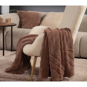 Κουβερτάκι καναπέ BROWN BERIEN 130X180 / NEF-NEF