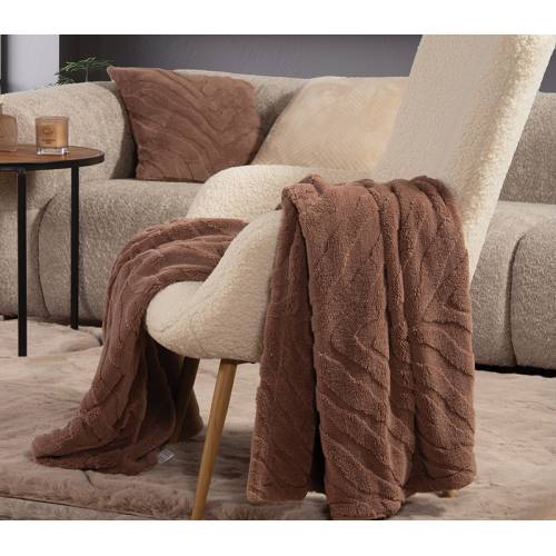 Κουβερτάκι καναπέ BROWN BERIEN 130X180 / NEF-NEF