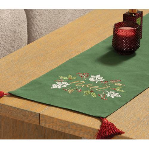ΧΡΙΣΤΟΥΓΕΝΝΙΑΤΙΚΗ ΤΡΑΒΕΡΣΑ NOEL VERDE 33X150 / NEF-NEF HOMEWARE Xmas