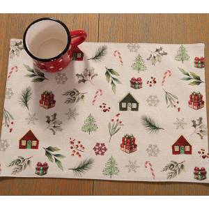 ΧΡΙΣΤΟΥΓΕΝΝΙΑΤΙΚΟ ΣΟΥΠΛΑ WHITE CHRISTMAS 33Χ48 / NEF-NEF HOMEWARE Xmas