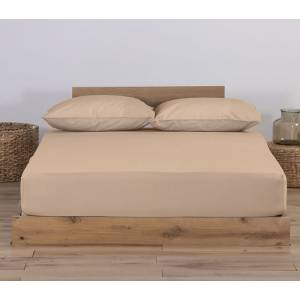 ΣΕΝΤΟΝΙ ΜΕΜΟΝΩΜΕΝΟ ΔΙΠΛΟ ΜΕ ΛΑΣΤΙΧΟ JERSEY 140X200+30 BEIGE / NEF-NEF HOMEWARE