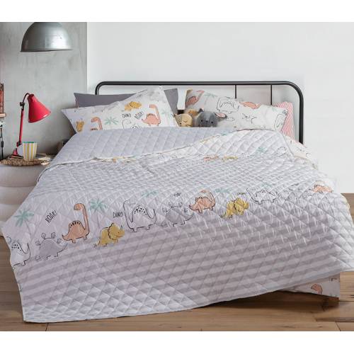 ΠΑΙΔΙΚΟ ΚΟΥΒΕΡΛΙ ΜΟΝΟ DINOSAUR ART 180X240 / NEF-NEF HOMEWARE Kids