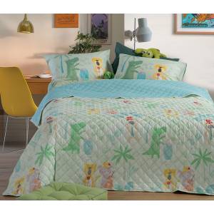 ΠΑΙΔΙΚΟ ΚΟΥΒΕΡΛΙ ΜΟΝΟ JUNGLE MUSIC 180X240 / NEF-NEF HOMEWARE Kids