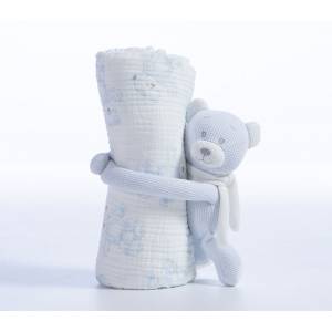 ΚΟΥΒΕΡΤΑΚΙ ΜΕ ΑΡΚΟΥΔΑΚΙ TEDDY 75X100 / NEF-NEF HOMEWARE Baby