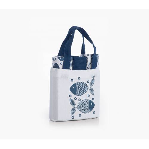 ΤΣΑΝΤΑΚΙ ΜΕ ΠΟΤΗΡΟΠΑΝΟ ΣΕΤ 3 ΤΜΧ SPARS BLUE / NEF-NEF HOMEWARE