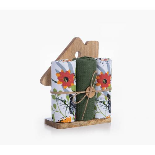 ΞΥΛΙΝΟ ΣΠΙΤΙ ΜΕ ΠΟΤΗΡΟΠΑΝΟ ΣΕΤ 3ΤΜΧ HOUSE / NEF-NEF HOMEWARE