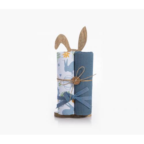 ΞΥΛΙΝΟΣ ΛΑΓΟΣ ΜΕ ΠΟΤΗΡΟΠΑΝΟ ΣΕΤ 2ΤΜΧ HARE / NEF-NEF HOMEWARE