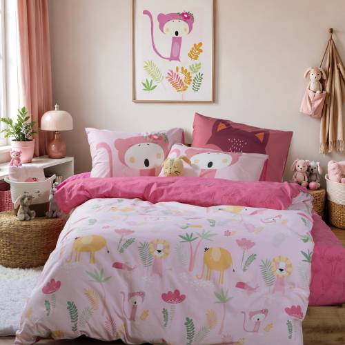 Σετ Σεντόνια Παιδικά Μονά με Λάστιχο Wild & Sweet 170x260 / NEF-NEF Kids Σετ Σεντόνια Παιδικά Μονά με Λάστιχο Wild & Sweet 170x260 / NEF-NEF Kids