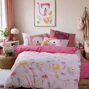 Σετ Παπλωματοθήκη Παιδική Μονή Wild & Sweet 160x240 / NEF-NEF Kids