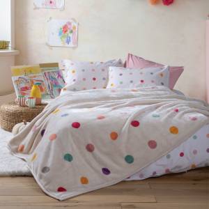 Κουβέρτα Παιδική Dots Ecru 160x220 / NEF-NEF Kids