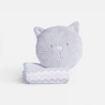 Κουβερτάκι με Μαξιλάρι Βρεφικό Fleece Cat 75x100 / NEF-NEF Baby