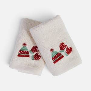 Χριστουγεννιάτικες Πετσέτες Σετ 2τεμ. Gloves / NEF NEF Christmas
